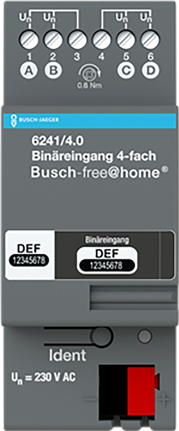 ABB Busch-Jaeger FaH binaire ing. 4-v 230V DIN-rail - 9paa00000085324 - 20090375