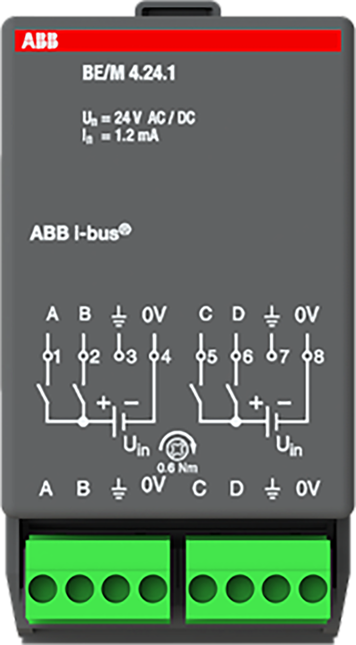 ABB Busch-Jaeger KNX binaire ingangsmodule 4x24V - 9paa00000094947 - 20087764