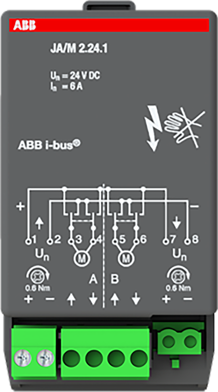 ABB Busch-Jaeger KNX jaloezie aktormodule 2x24V - 9paa00000095002 - 20087762