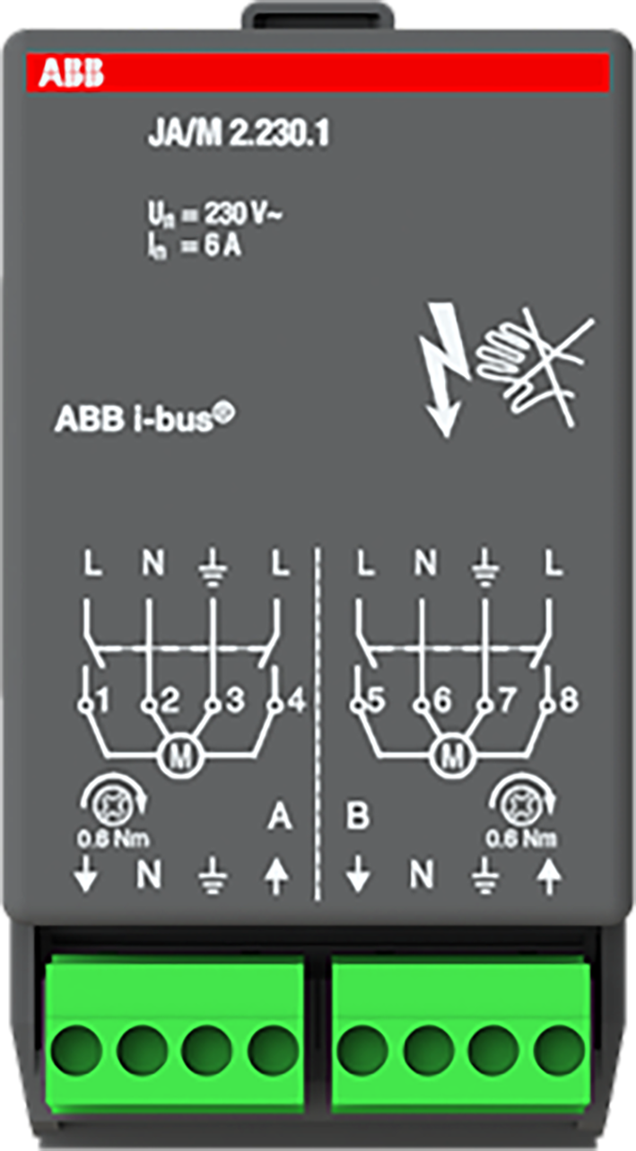 ABB Busch-Jaeger KNX jaloezie aktormodule 2x230V - 9paa00000095078 - 20087761