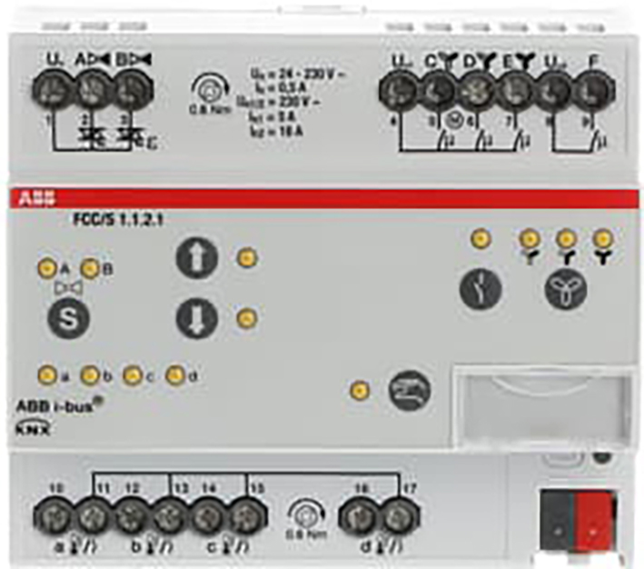 ABB Busch-Jaeger Fan Coil Controller ClimaEco KNX PWM, 3-stage, handbediening, MDRC - 9paa00000095879 - 20087837
