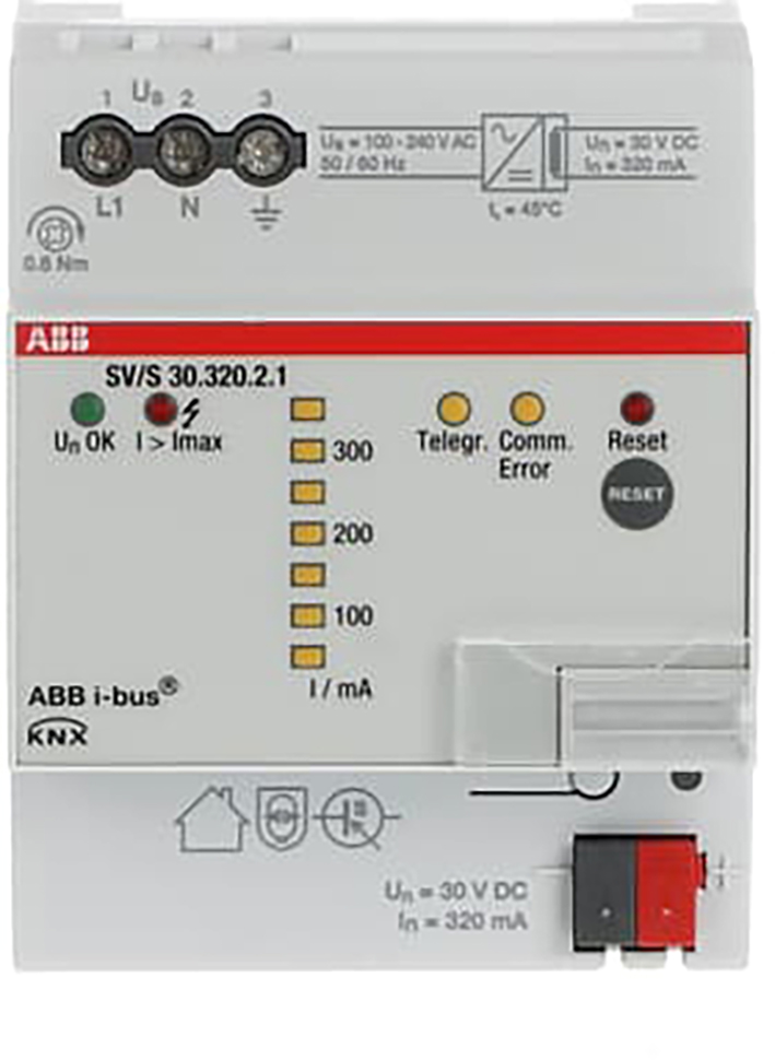 ABB Busch-Jaeger KNX voeding 320mA diagnose DIN-rail - 9paa00000098023 - 20087807