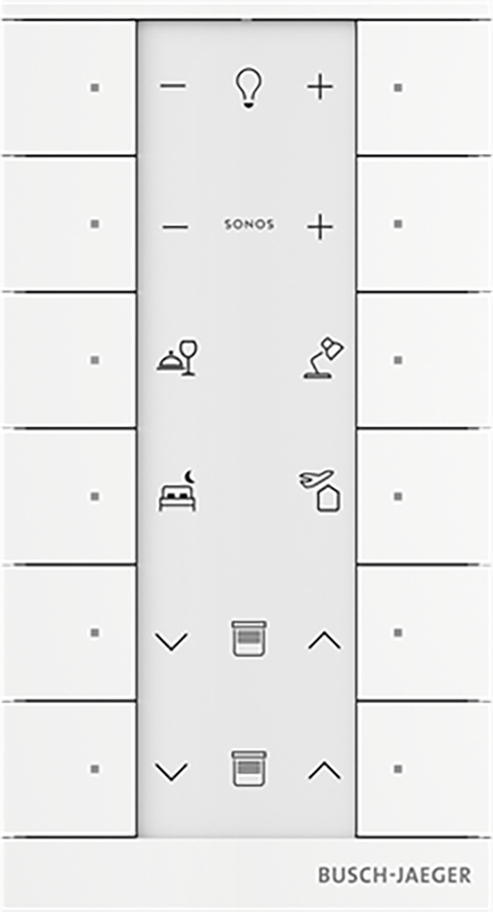 ABB Busch-Jaeger FaH Tenton Bedieningselement 12-voudig studiowit - 9paa00000111373 - 20090590