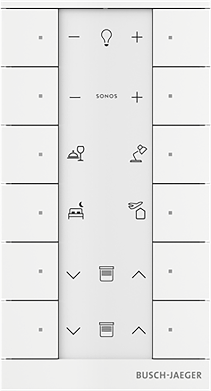 ABB Busch-Jaeger FaH Tenton Bedieningselement 12-voudig studiowit mat - 9paa00000111391 - 20090596