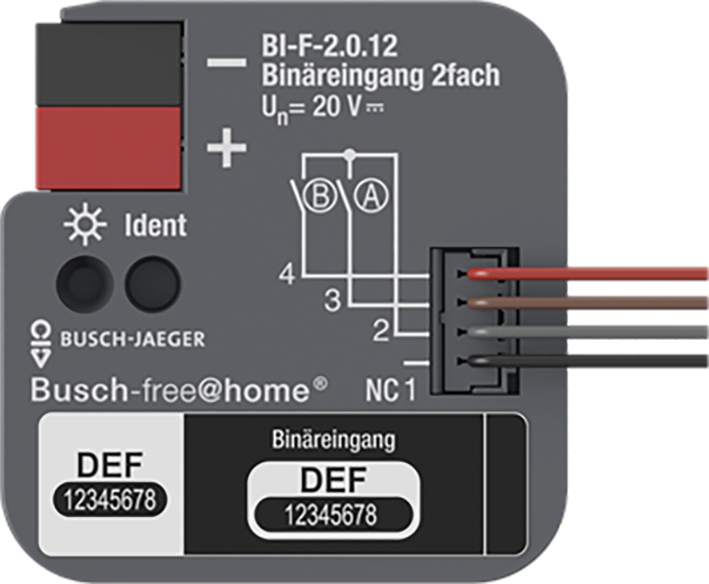 ABB Busch-Jaeger BI-F-2.0.12 Binaire ingang 2 voudig inbouw - 9paa00000146152 - 20087940