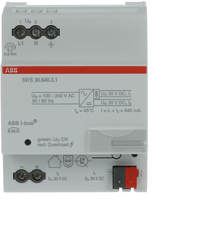 ABB Busch-Jaeger KNX voeding 640mA DIN-rail - 9paa00000150950 - 20087815