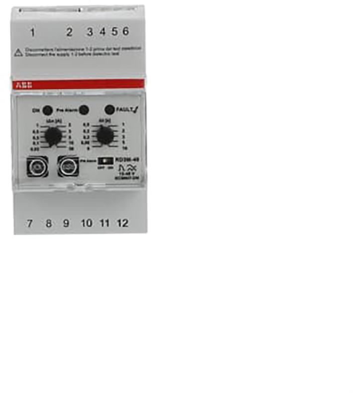 ABB Componenten Aardlekrelais 12-48 V AC/DC Voor alarm + frequentie filter - 9paa00000153861 - 20124303