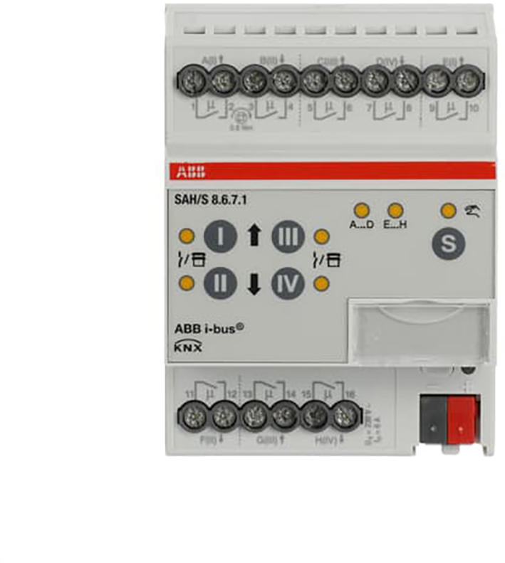 ABB Busch-Jaeger Schakel/Jaloezie aktor, residentieel KNX 8 fold, 6 amps - 9paa00000167663 - 20087852
