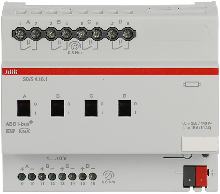 ABB Busch-Jaeger KNX schak/dim-aktor 0-10V 4v - 9paa00000172109 - 20087783