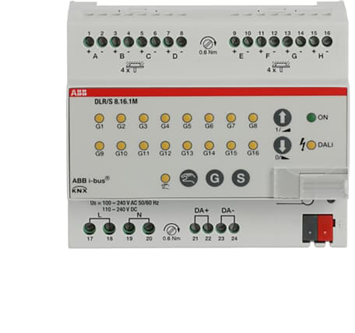 ABB Busch-Jaeger KNX DALI lichtregelaar 8v DIN-rail - 9paa00000172112 - 20087794
