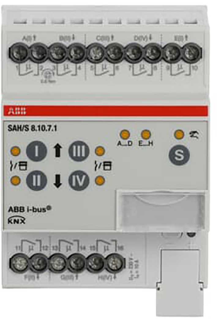 ABB Busch-Jaeger Schakel/Jaloezie aktor, residentieel KNX 8 voudig, 10 ampere - 9paa00000172139 - 20087855