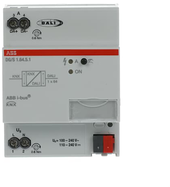 ABB Busch-Jaeger DALI Gateway Colour, KNX 1 voudig, 64 ballasten - 9paa00000172148 - 20087881