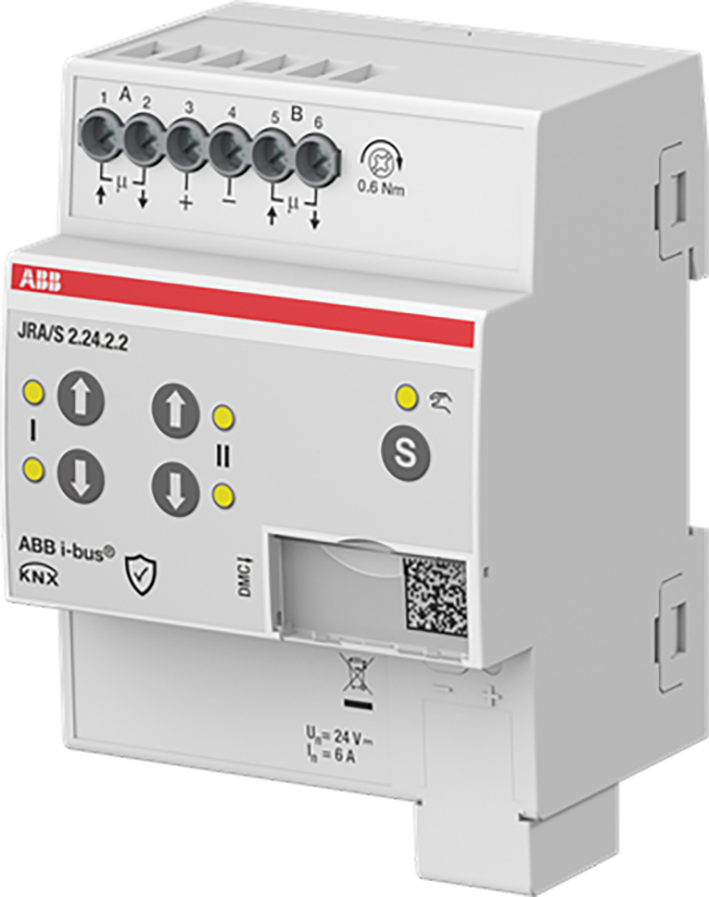 ABB Busch-Jaeger Jaloezie- en rolluikactuator 2-f, 24 V DC, Man Op 230 V,handmatige bed - 9paa00000198351 - 20087903