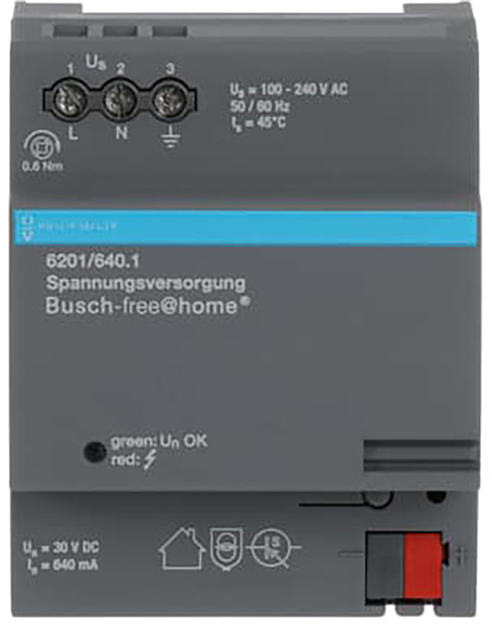 B&J F@H voeding 640ma din-rail 6201/640.1 - 9paa00000201769 - 11005220