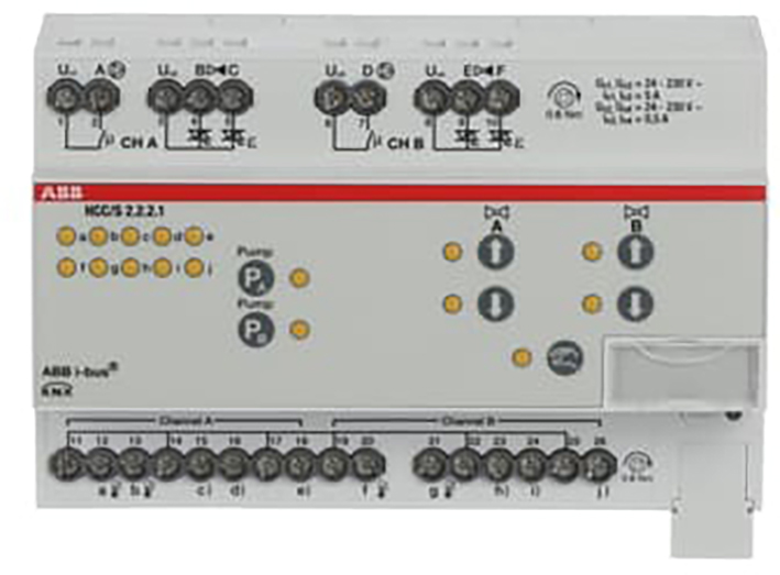ABB Busch-Jaeger Heating/Cooling Circuit Controller ClimaEco KNX 3-Point, 2-voudig, han - 9paa00000243659 - 20087847
