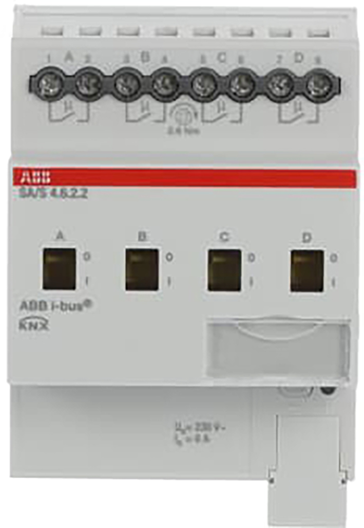 ABB Busch-Jaeger Schakel aktor, standaard KNX 4-voudig, 6 ampere - 9paa00000243662 - 20087862