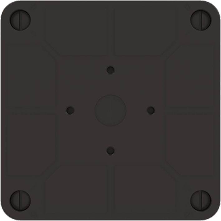 ABB Installatiedozen en -kasten Kabeldoos 3640 zwart met deksel gerecycled kunststof - 9paa00000274035 - 20087342