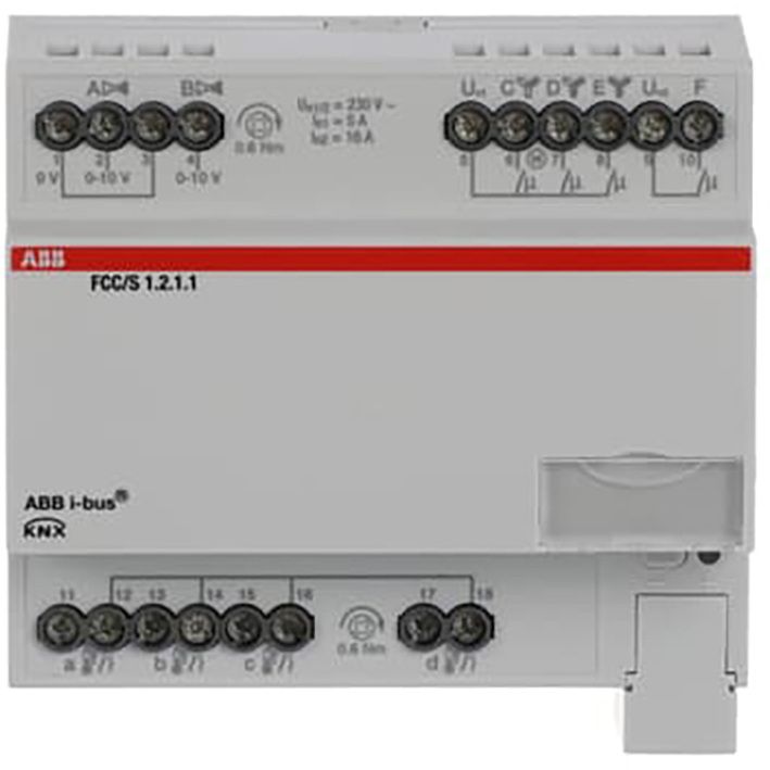 ABB Busch-Jaeger Fan Coil Controller ClimaEco KNX 0-10V, 3-stage, MDRC - 9paa00000280087 - 20087838