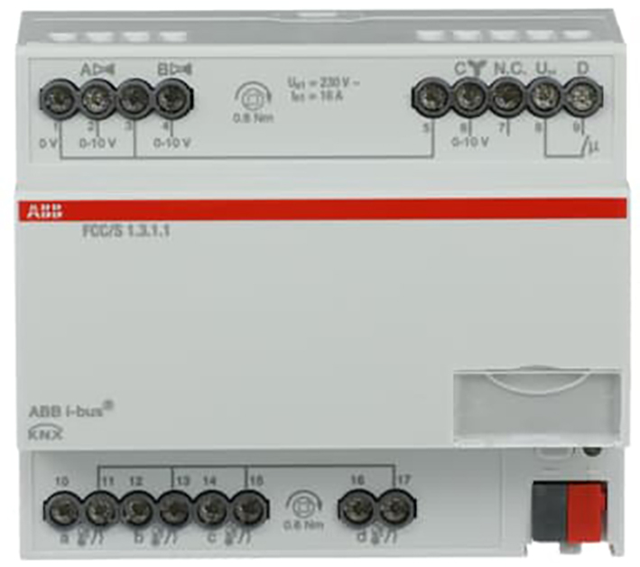 ABB Busch-Jaeger Fan Coil Controller ClimaEco KNX 0-10V, 0-10V, MDRC - 9paa00000280091 - 20087840