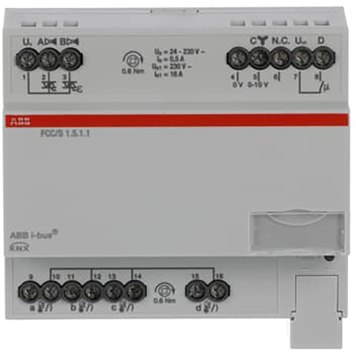 ABB Busch-Jaeger Fan Coil Controller ClimaEco KNX PWM, 0-10V, MDRC - 9paa00000280095 - 20087849