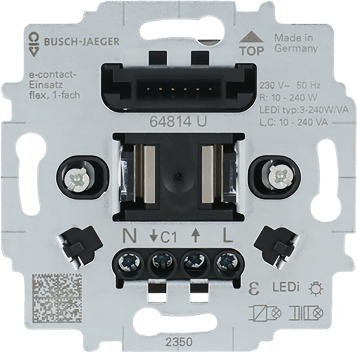 ABB Busch-Jaeger Busch-flexTronics&reg; e-contactsokkel 1-voudig - 9paa00000292323 - 20091039