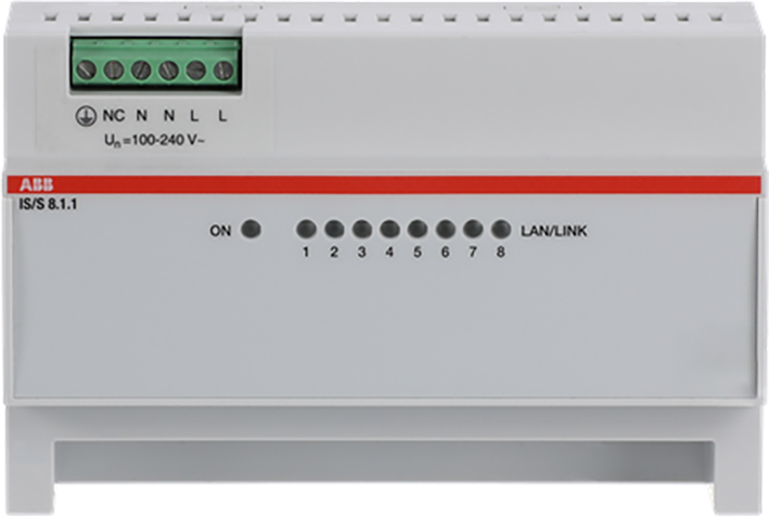 ABB Busch-Jaeger IS/S8.1.1 IP Switch, 8 Poorten - 9paa00000299288 - 20087925