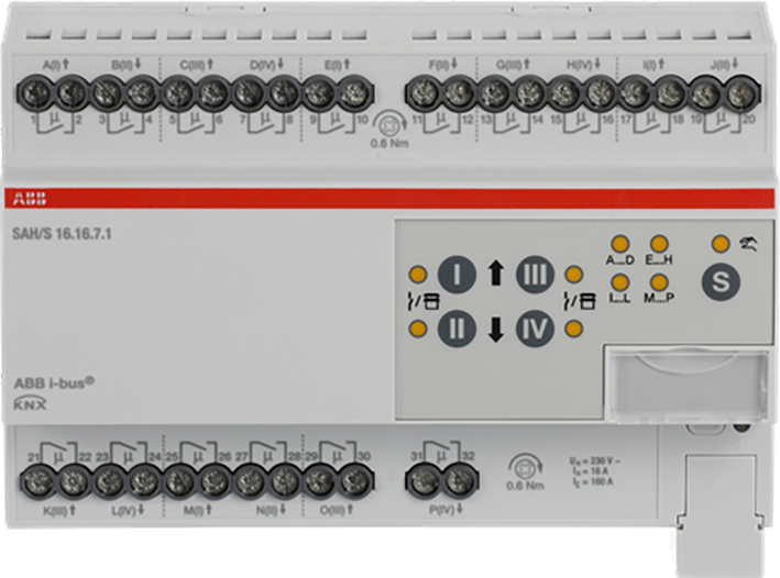 ABB Busch-Jaeger Schakel/Jaloezie aktor, residentieel KNX 16 voudig, 16 ampere - 9paa00000324922 - 20087859