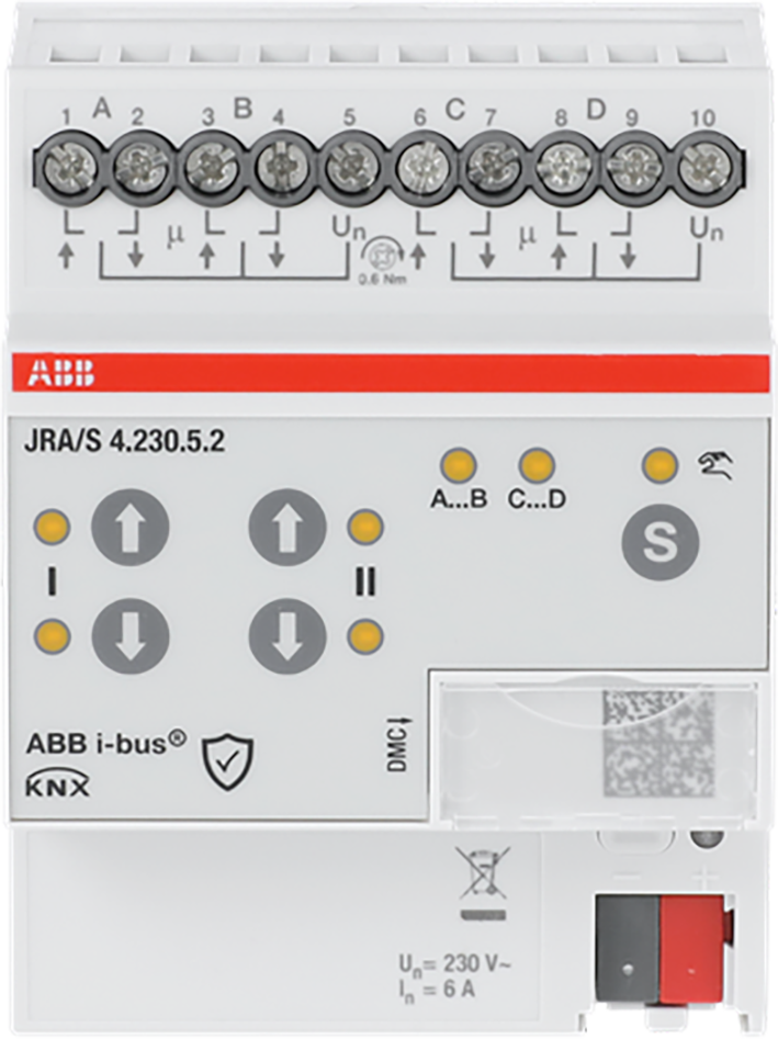 ABB Busch-Jaeger Jaloezie- en rolluikactuator Travel Det, 4-f, 230 V handmatige bedieni - 9paa00000334441 - 20087897