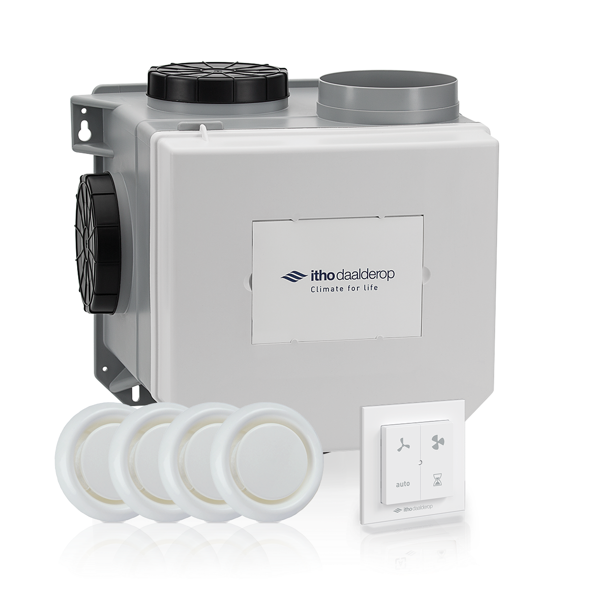 ITHO woonhuisventilator 375m&sup3; rv-sensor 4 vent. 03-00404 - Alles in 120pakket 03 00404 - 11001529