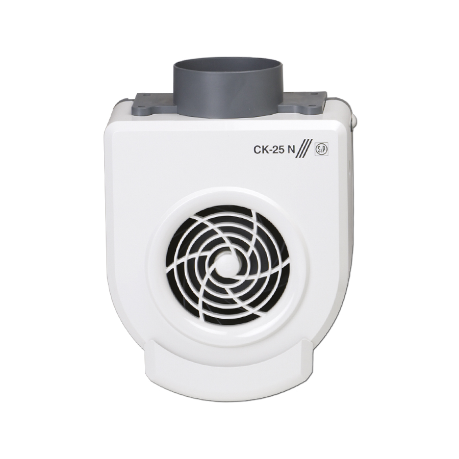 S&P wasemkanaalventilator 230v CK-25 N - Ck plastic 25n product3 - 4061169