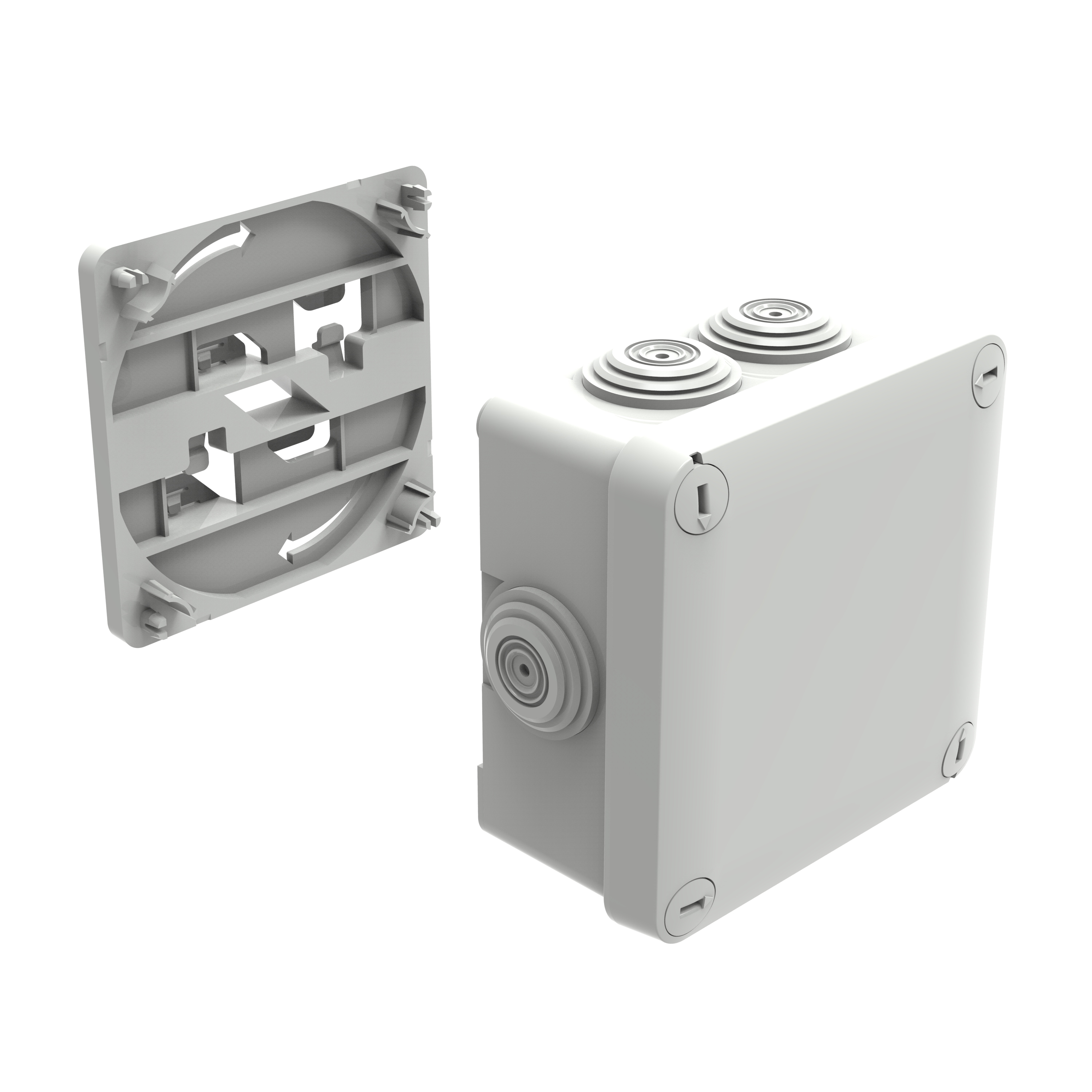 CABLOFIL Plexo CAB Kit adapter+lasdoos 105x105mm hal.vrij - Cm 350538 web r - 20040944