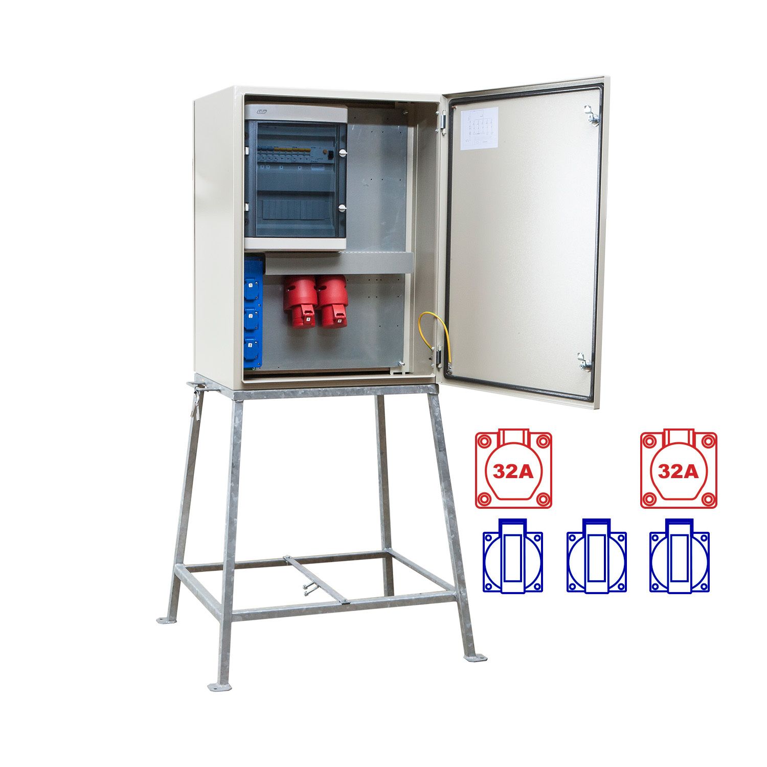 Keraf kWh-meterkast 40A 1x32/5 1x32/4 3xSchuKo - D20eddb81c60b65ac235b071beadb3ea - 20157119