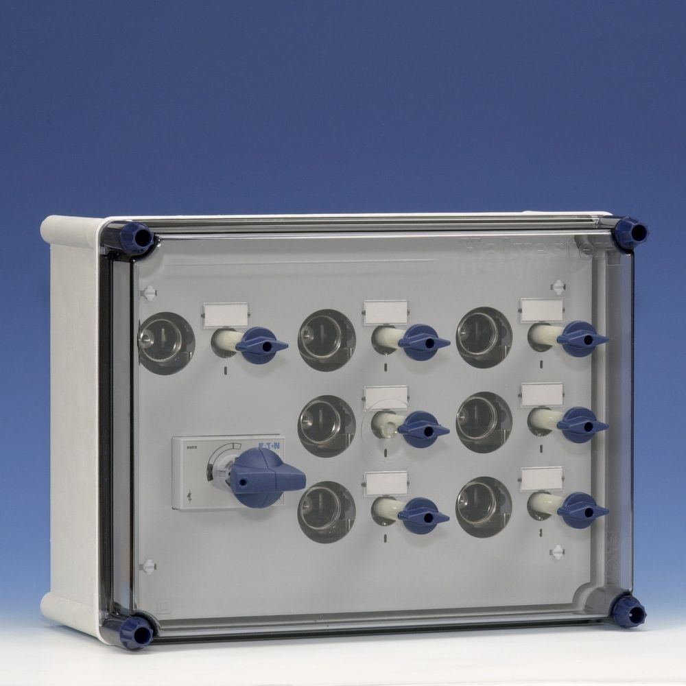 Eaton Lichtgroepenkast 1x63A Duco 4p 7xDII + rails - Eaton 1864023 r - 20062594