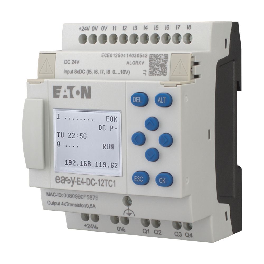 EATON easy logische module 24vdc EASY-E4-DC-12TC1 - Eaton 197213 l - 20063669