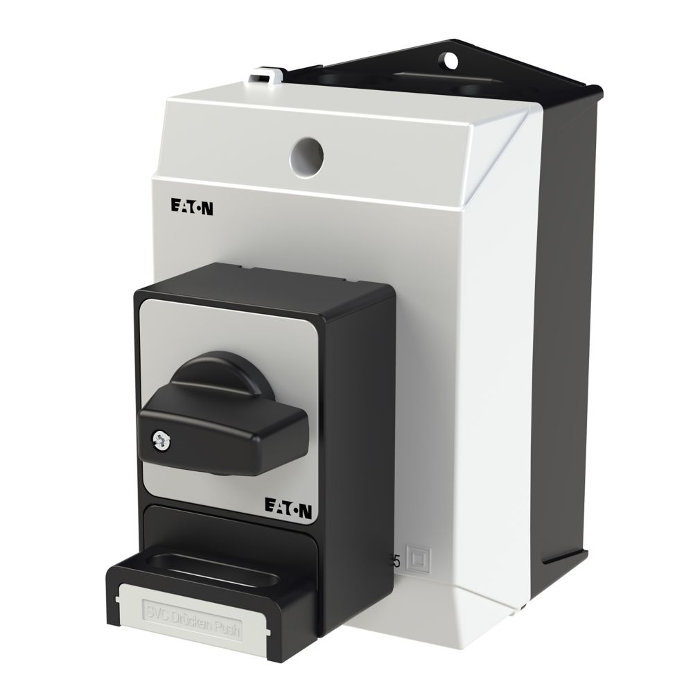 Eaton Omschakelaar, 4-polig, 20 A, Hangslotvergrendeling SVC, frontplaat AUT - Eaton 207097 l - 20064454