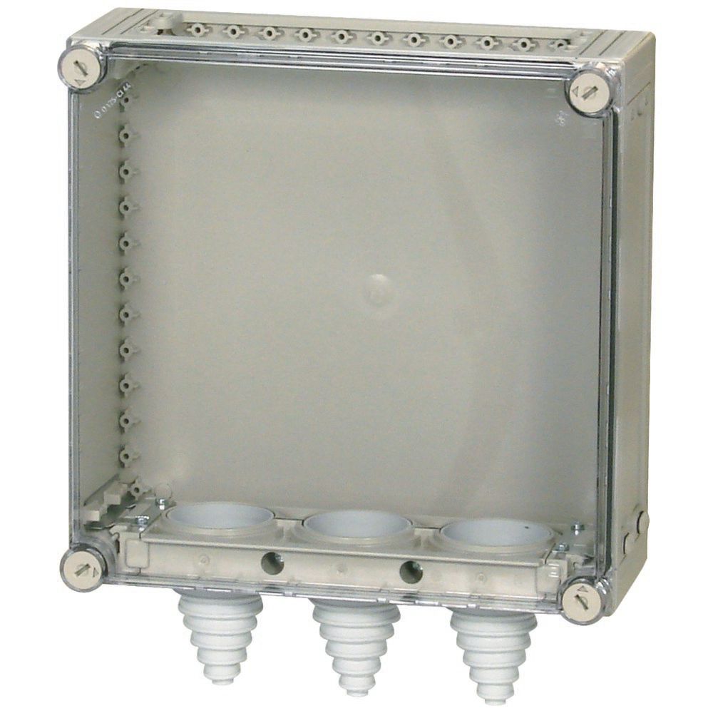 Eaton Kast Ci, HxWxD=375x375x150mm, deksel transparant, 3x kabelflens, boven - Eaton 3200pic 166 l - 20058134