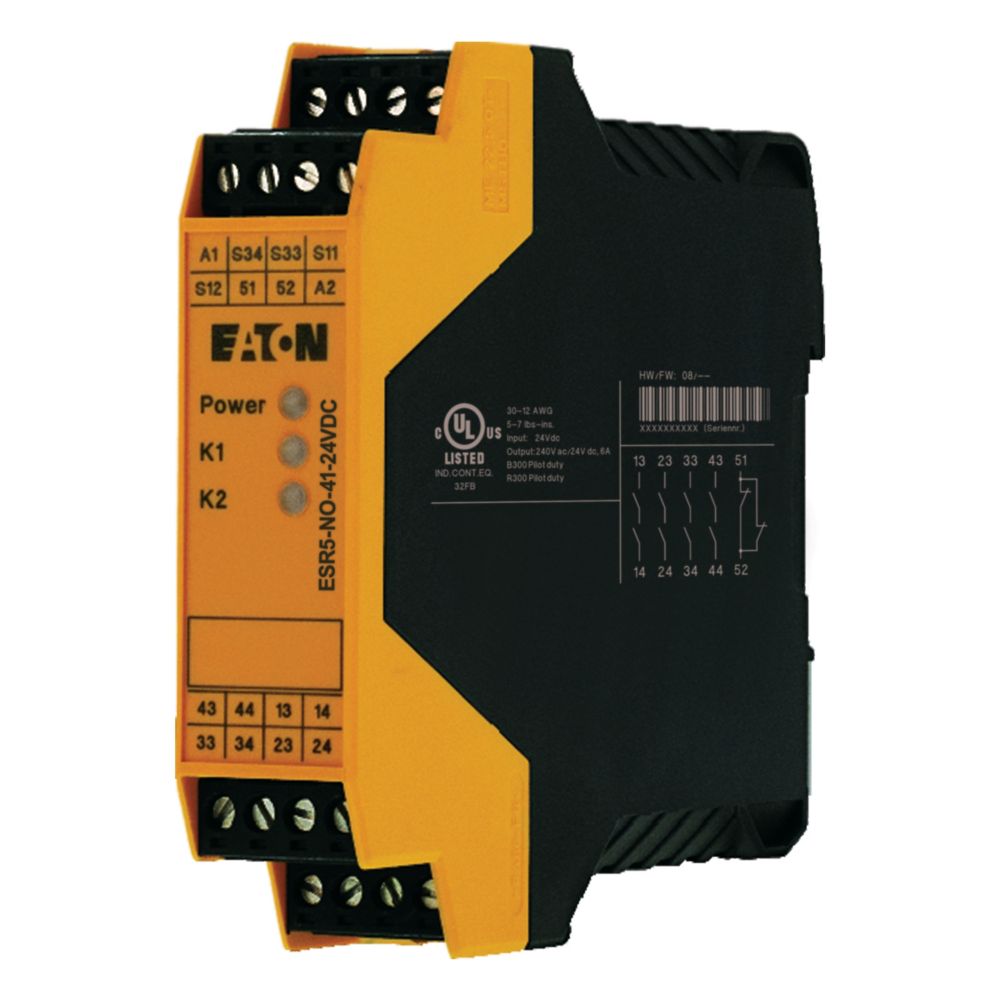 Eaton Veiligheidsrelais (24V DC), 4 vrijgave paden , 1 meldcontact - Eaton ep 401060 l - 20069209