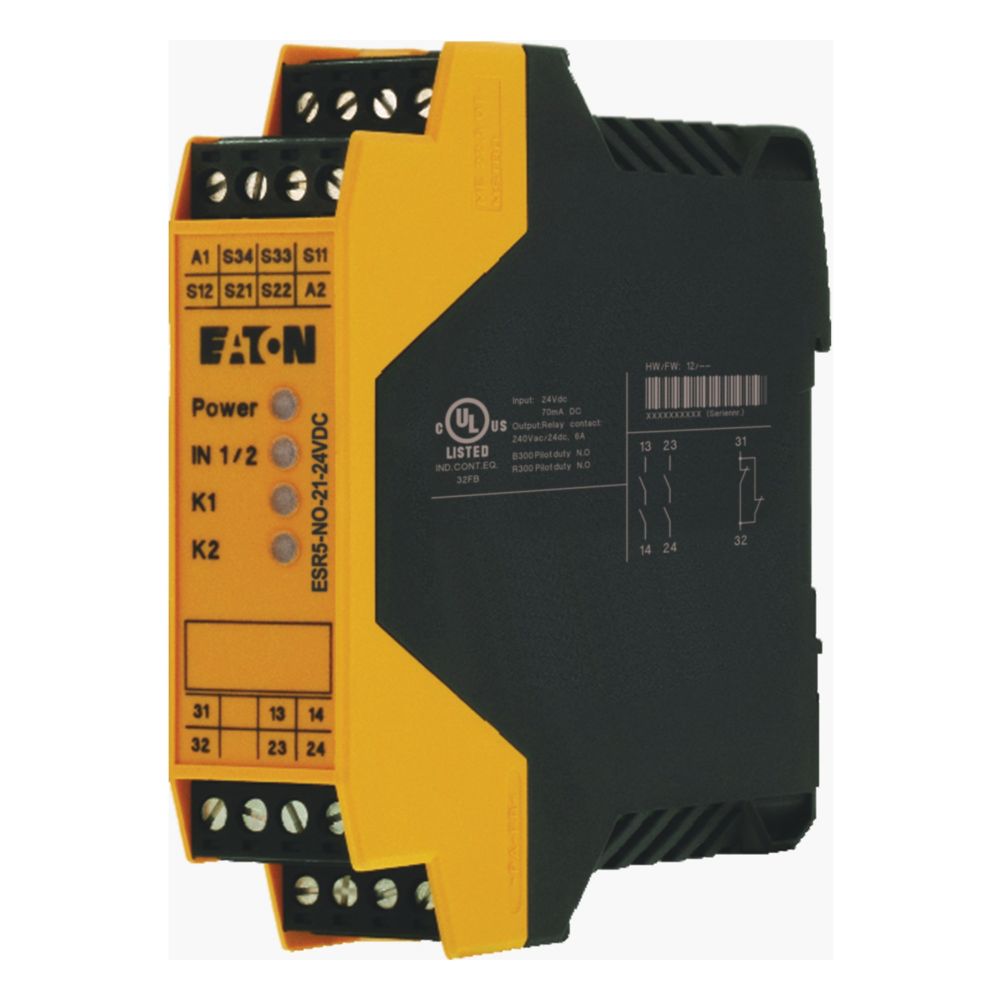 Eaton Veiligheidsrelais (24V DC), 2 vrijgave paden , 1 meldcontact - Eaton ep 401061 l - 20069210