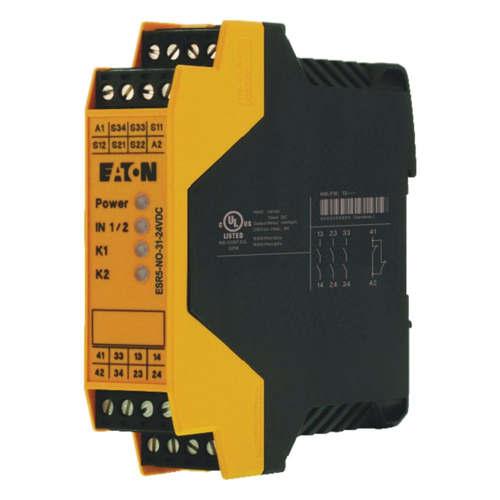 Eaton Veiligheidsrelais (24V DC), 3 vrijgave paden , 1 meldcontact - Eaton ep 401062 l - 20069211