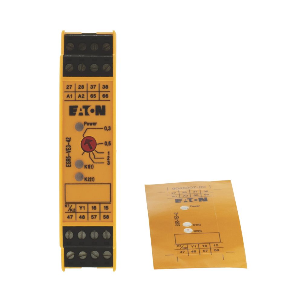 Eaton Contactuitbreiding (24Vac50/60Hz, 24Vdc), 4 vrijgave paden , 2 meldc. - Eaton esr5 ve3 42 c1 c - 20059599