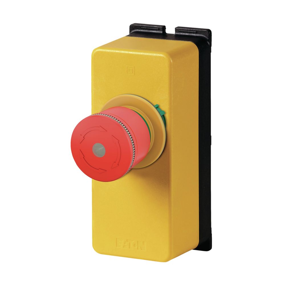 Eaton NOOD-STOP-/NOOD-UIT-drukknop, in behuizing, Paddestoelvormig, 30 mm, V - Eaton m22 pvlt30 fk11 rg fiy1 l - 20064073