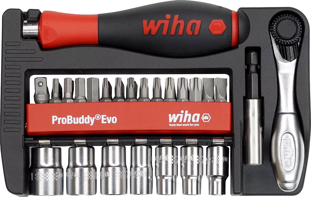 WIHA ProBuddy Dopsleutel- en Bitset 1/4" 6251M, 40-delig - Efc8da86 cac2 4bac a124 2abe33436309 - 20196109