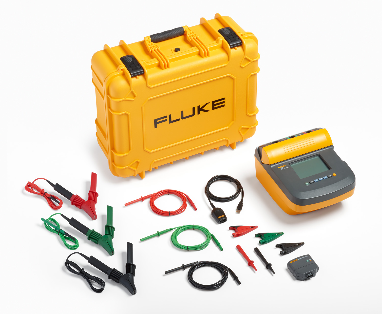 Fluke Isolatietesterset 10kV met IR3000 FC connector - F 1555 10kv kit ir3000 01b c - 20011857