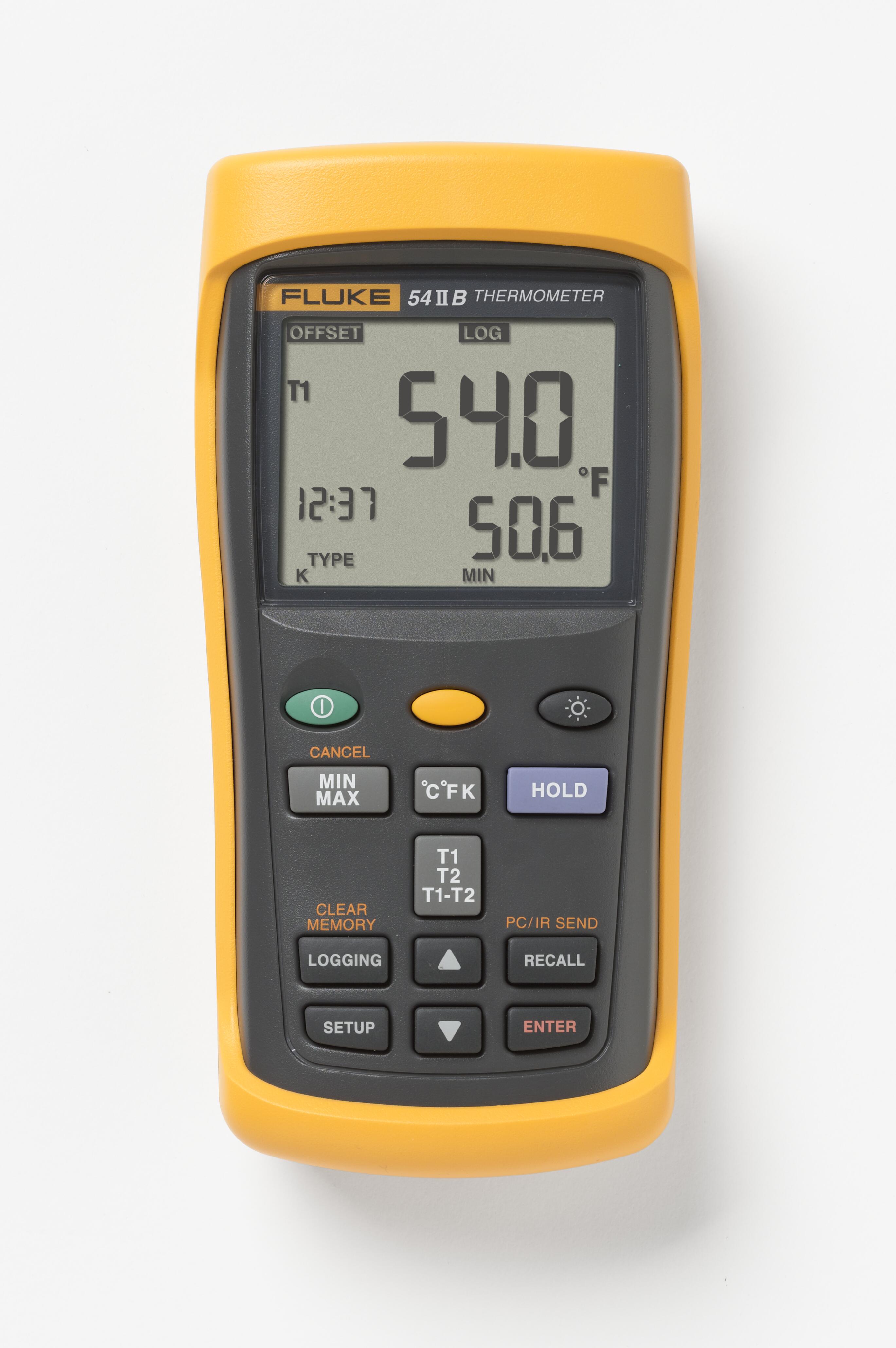 Fluke Thermometer dual input 60 Hz inclusief dataloggen - F 54 2b 01a h - 20011584