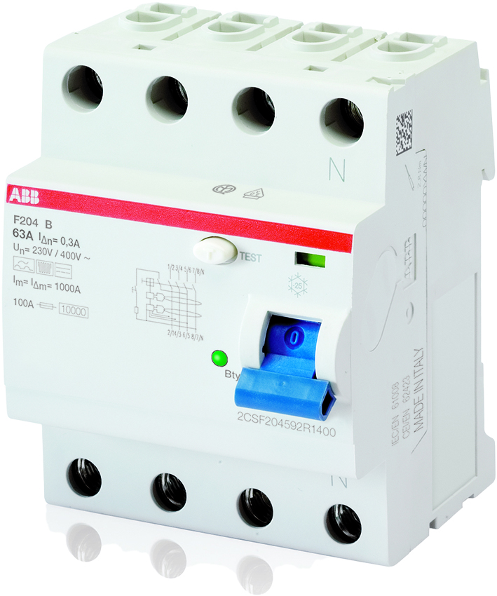 ABB Componenten Aardlekschakelaar 4p 25 A, 30mA 110V - F204b1663a - 20124034