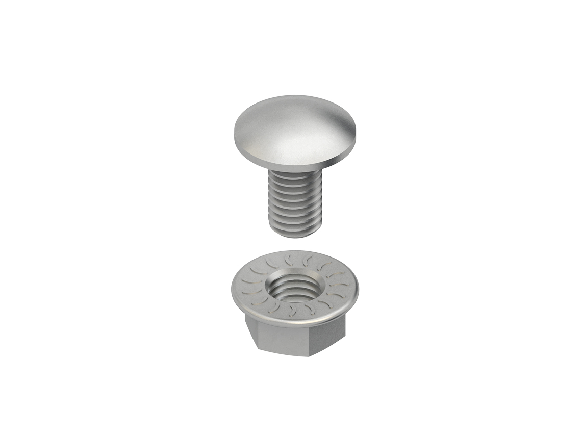 NIEDAX flm 6x12 mm slotbout + moer FLM6X12 - Flm a - FLM6X12