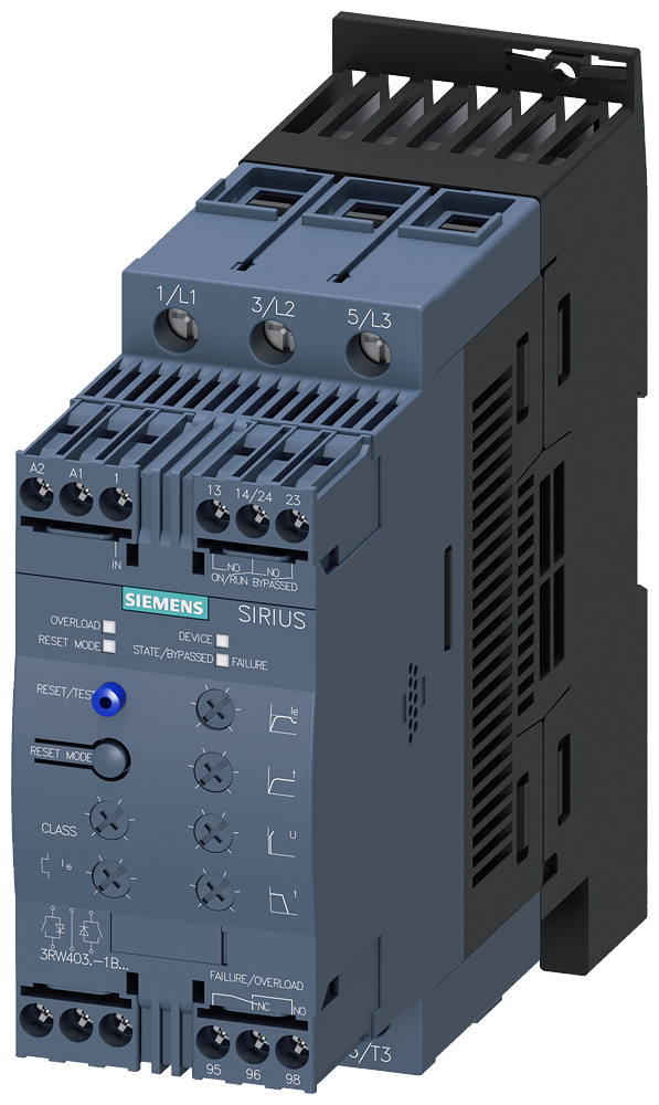 SIEMENS softstarter 200-480v 63a 24v 30kw 3RW40371BB04 - G ic03 xx 31086p - 11001127