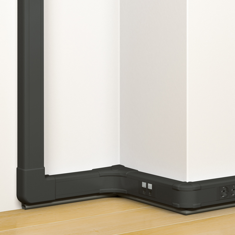 LEGRAND dlp snap on wandgoot 50x80 mm zwart a 2mtr 075750 - Lg 075750 web r - 11005441