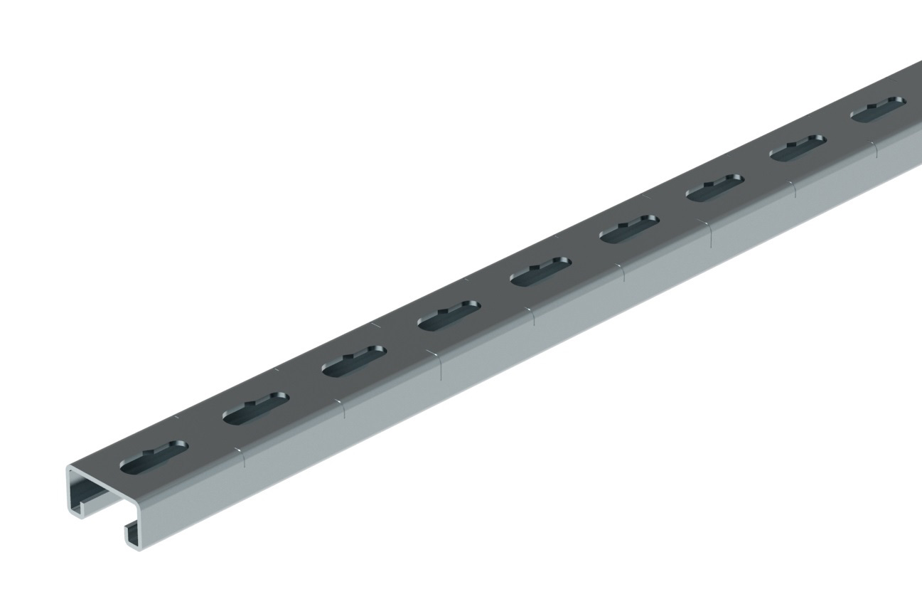 Legrand Rail strut R21S, 41x21x2,0 L3 ZnMg, C-profiel enkel, rug geperforeerd - Lg 343236 web r - 20038821