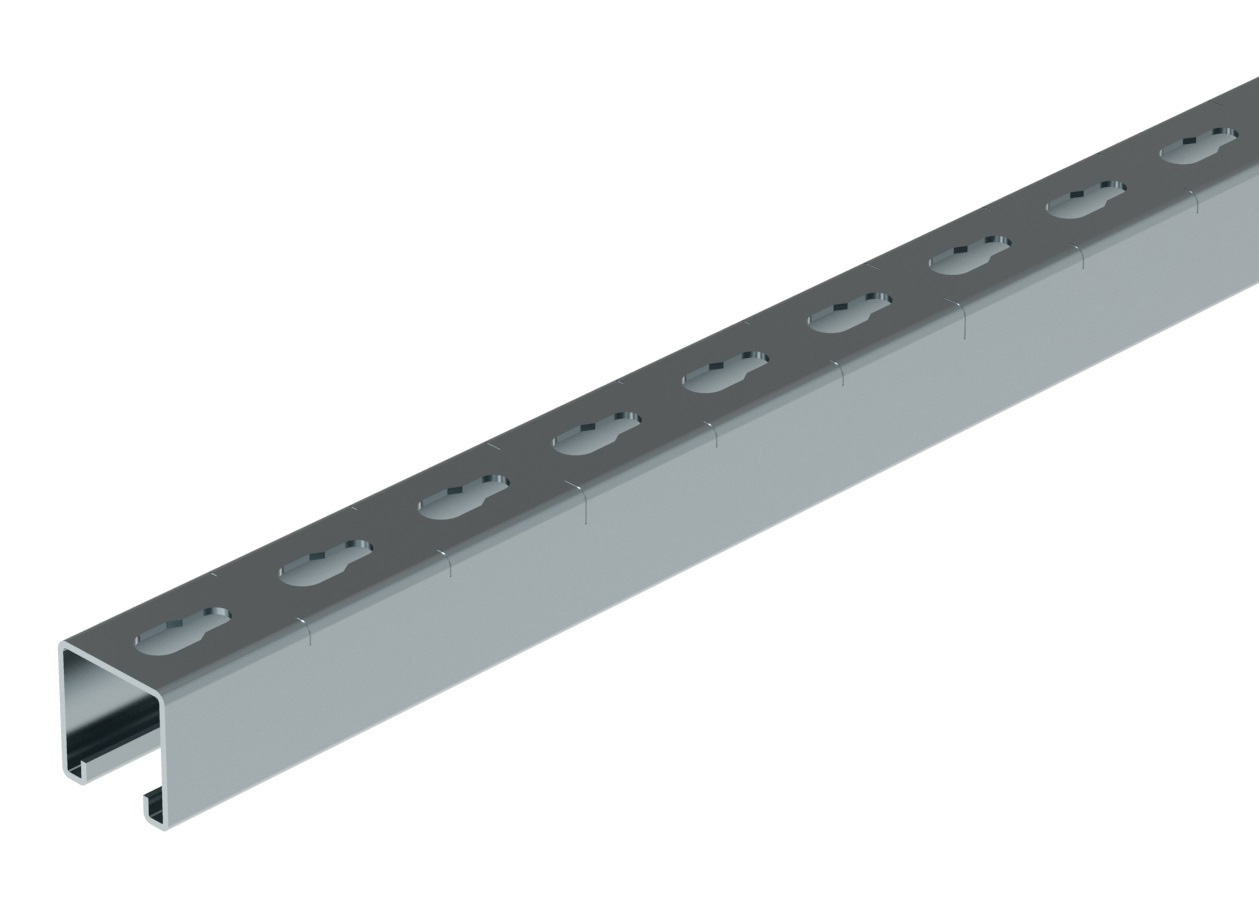 Legrand Rail strut R41S, 41x41x2,0 L3 ZnMg, C-profiel enkel, rug geperforeerd - Lg 343756 web r - 20038843